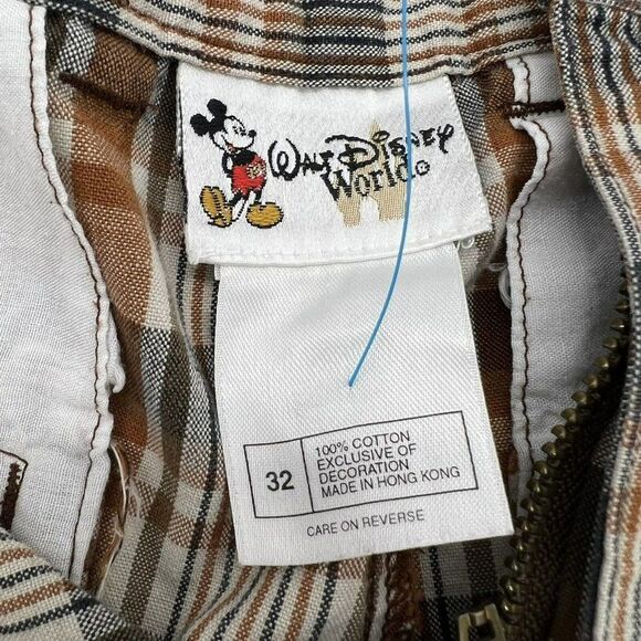 Disney Animal Kingdom Cast Member Plaid Shorts Lot (2) Size 32 - Picture 3 of 5